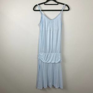 Island Importer,  Light blue slip dress.